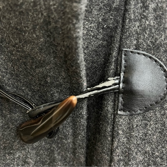 JCrew Hooded Wool Blend Pea Coat in Gray, Size 0P - Picture 3 of 10